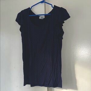 🍯 XL Old Navy Blue flutter sleeve top (1-25)